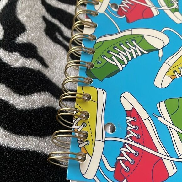 New Eccolo 5 subject college perforated converse hi top sneakers spiral notebook - Picture 11 of 11